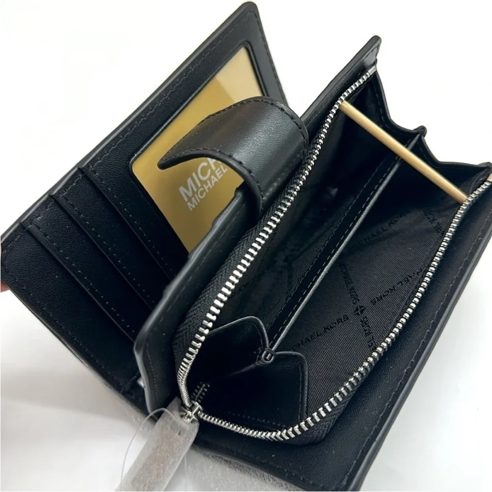 Michael Kors Black and White Floral Wallet - Picture 6 of 16